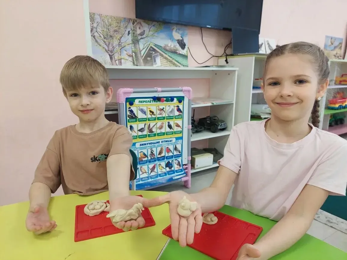 С 1 по 14 апреля в группе "Курносики" прошел увлекательный тематический проект, посвящённый перелётн