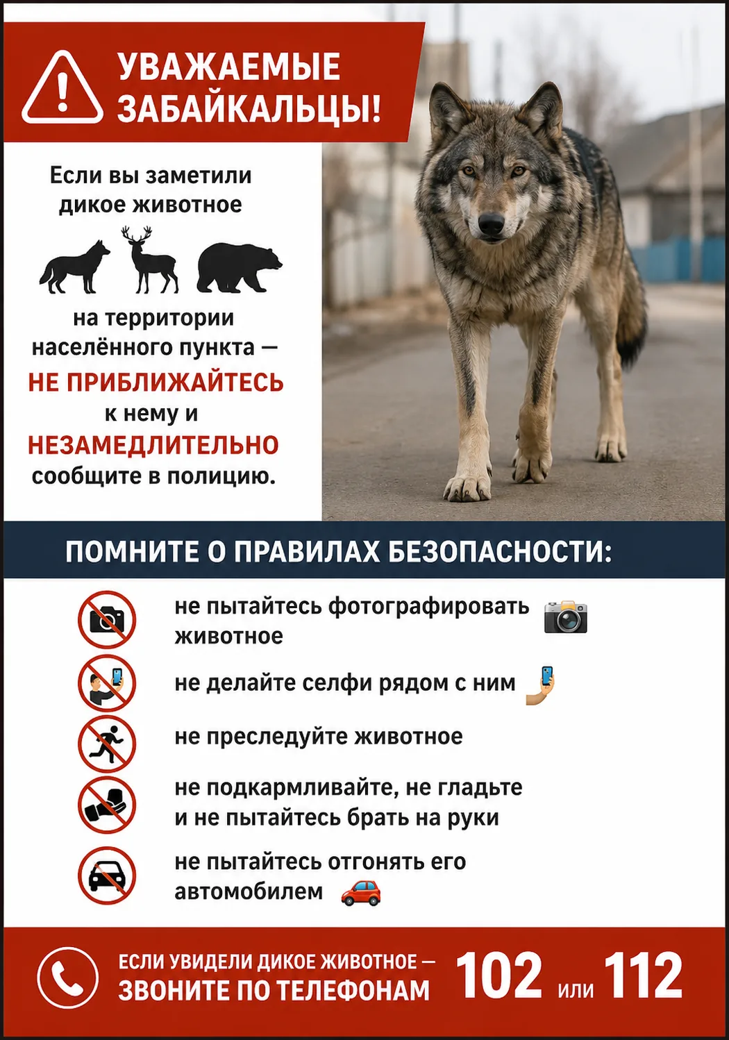 ⚠️ Уважаемые забайкальцы!
