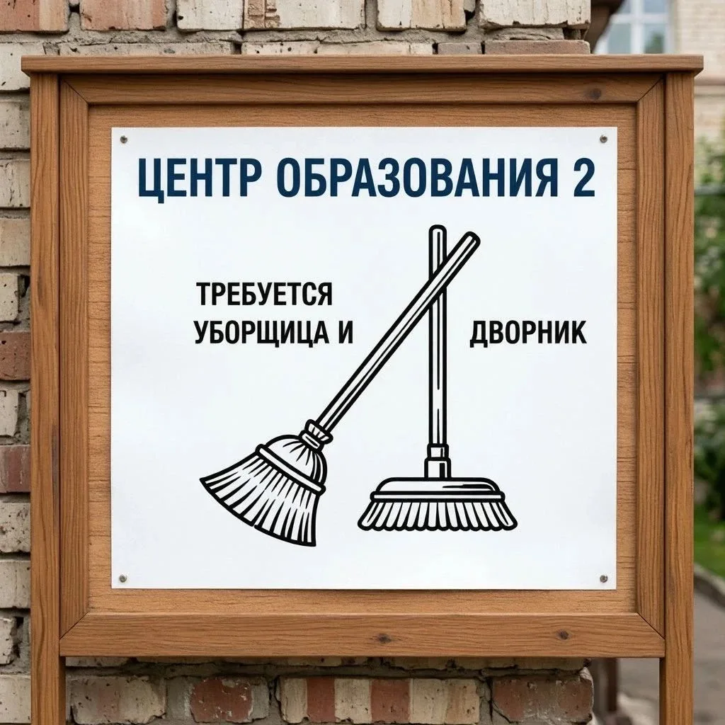 🎉 для Центра образования № 2! 🎉

Нужны:
✨ Уборщица — чтобы в коридорах и классах было так чисто, ч