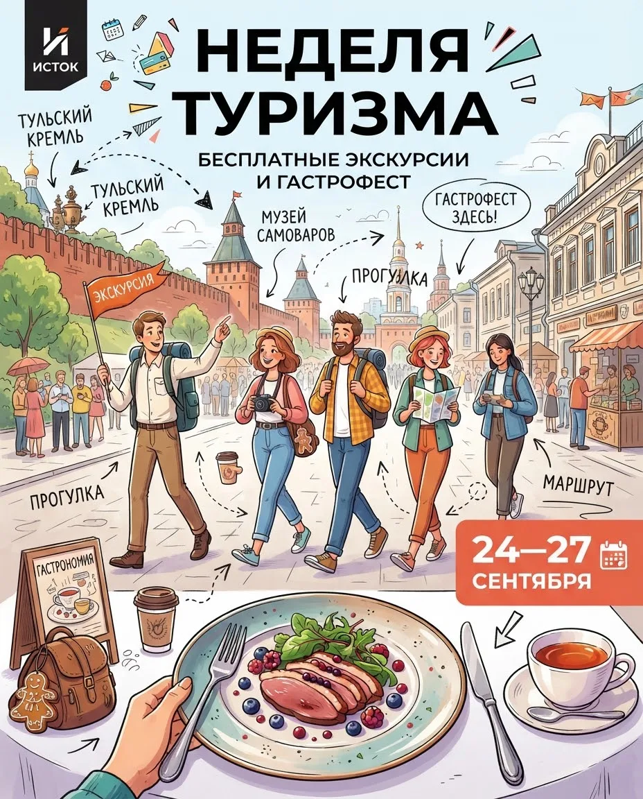 🌿 В Тульской области впервые проходит Неделя туризма — что можно посетить бесплатно