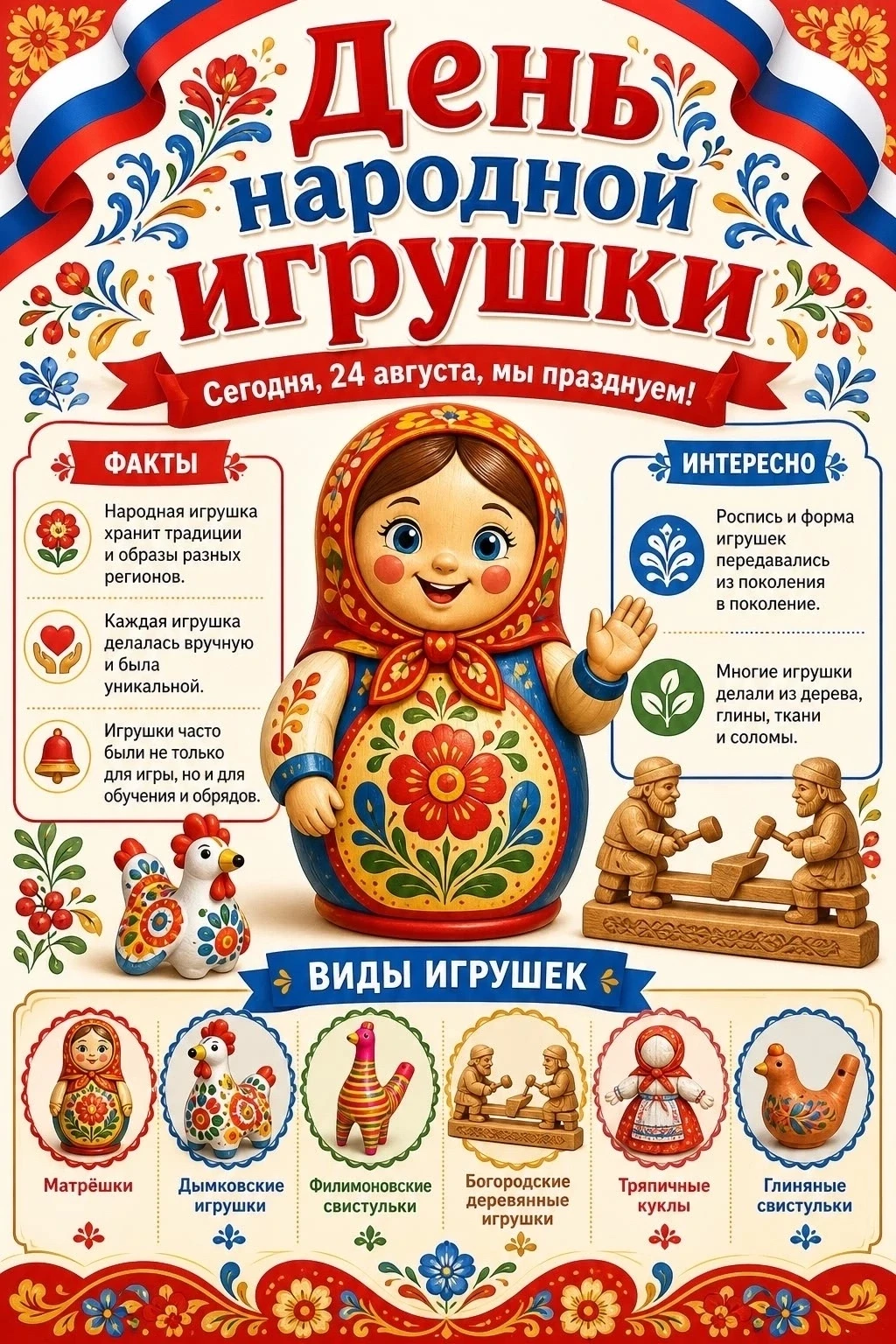24 августа — День народной игрушки! 🎉