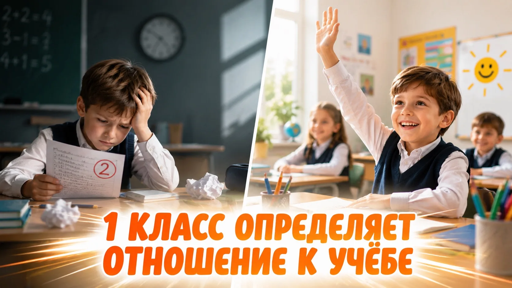 🏫1 класс определит отношение к учёбе НА 11 ЛЕТ

Сильное заявление?Но давайте честно👇

Именно в пер