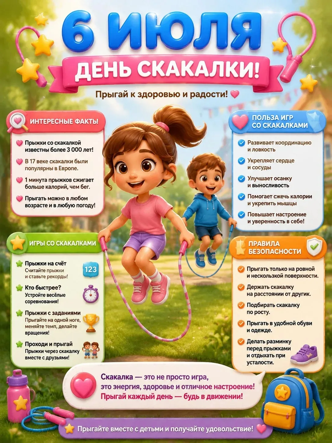👋 Сегодня, 6 июля, мы отмечаем необычный и очень весёлый день —