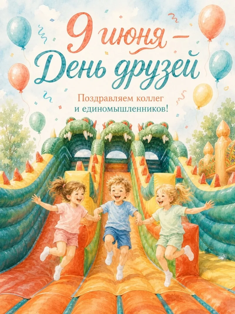9 июня — День друзей 🤗 Поздравляем коллег и единомышленников!