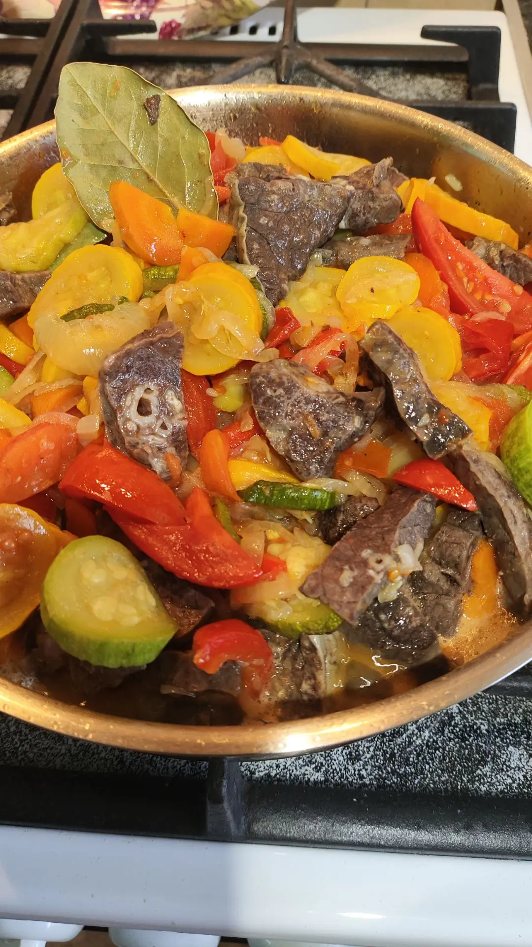 Говяжье лёгкое с овощами😋