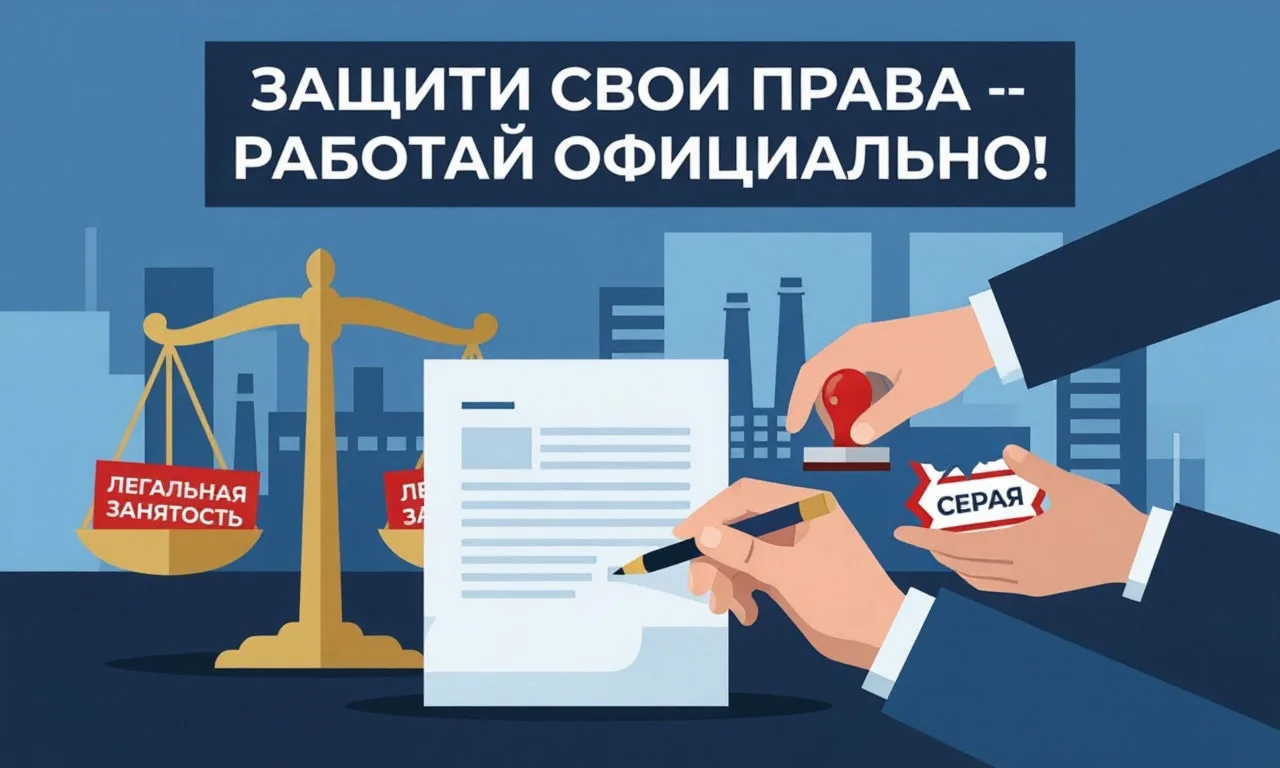 Защити свои права! Работай официально! 

Что это такое? 
 Нелегальная занятость - это работа без офи