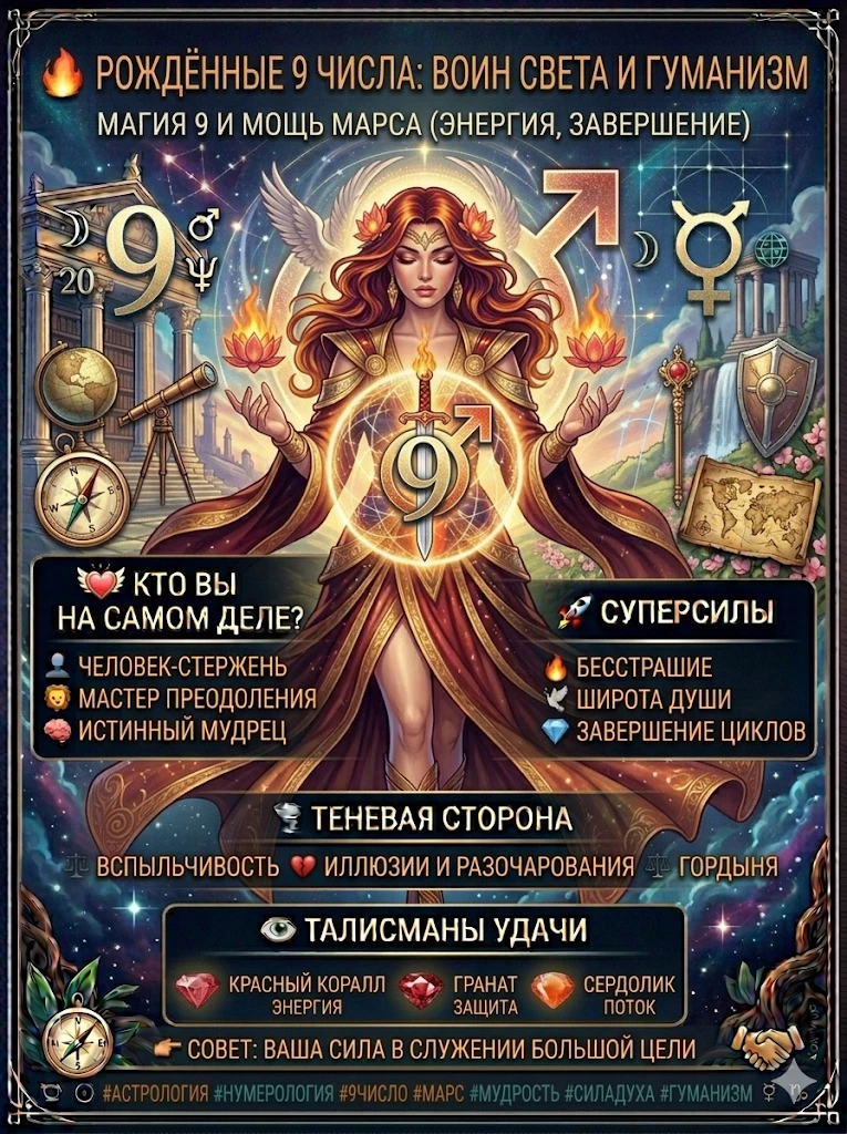 🔥 Воин Света: Магия числа 9