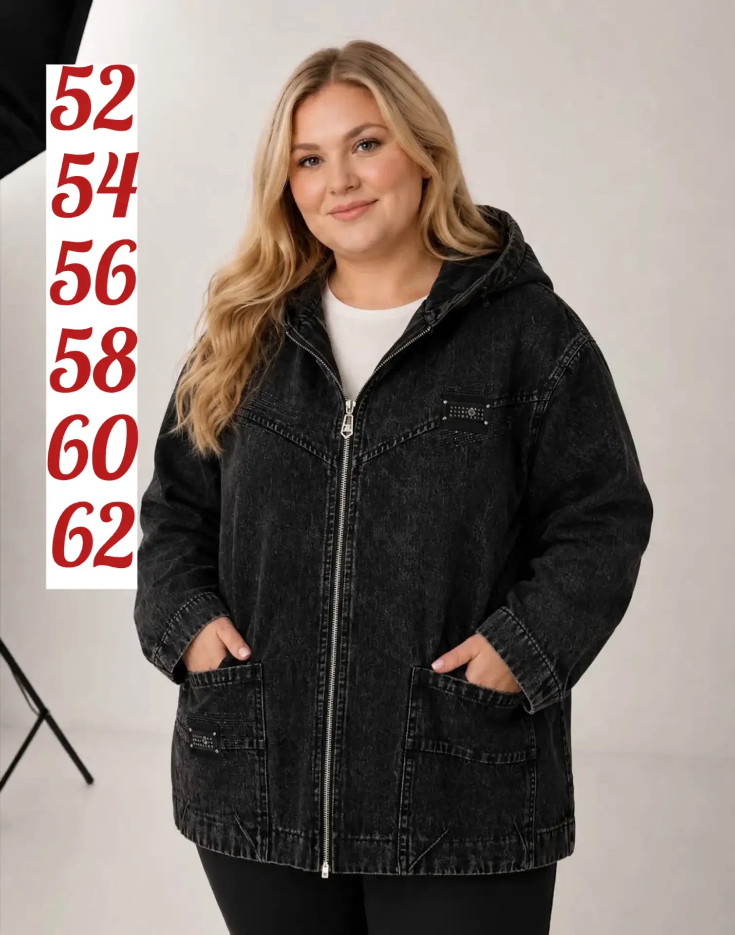 🌹2980 руб. 
🍀52,54,56,58,60,62
Джинсовка 
➖ткань: джинсовая 
➖длина: 68-70 см

ЗАКАЗ➡️Ирина Кольцо