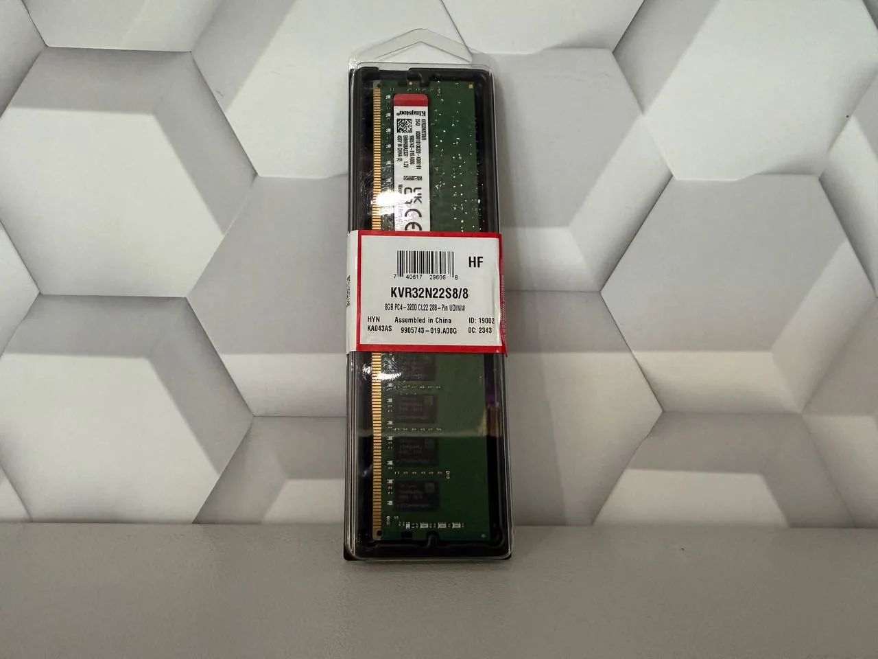 #Наличие #Мск #ОтАдмина

NEW!!! Kingston ValueRAM DDR4 8Gb 3200 Mhz [KVR32N22S8/8]  — 4000₽
В наличи