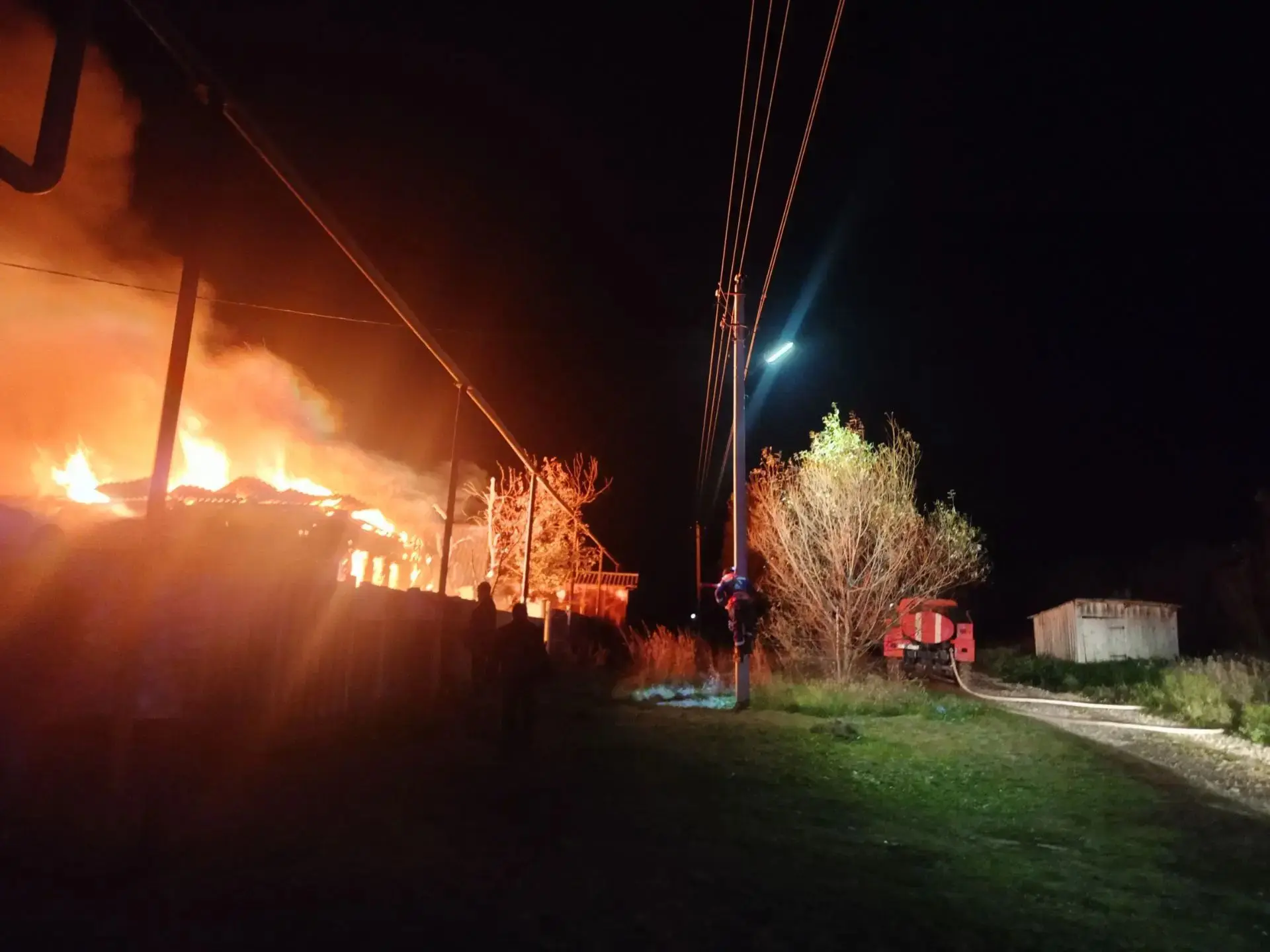 В деревне Татарская Дымская Бугульминского района горел частный дом 🔥🚒