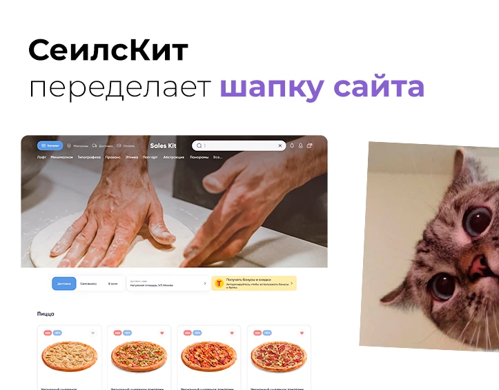 Сервис СеилсКит обновит шапку сайта 🚀