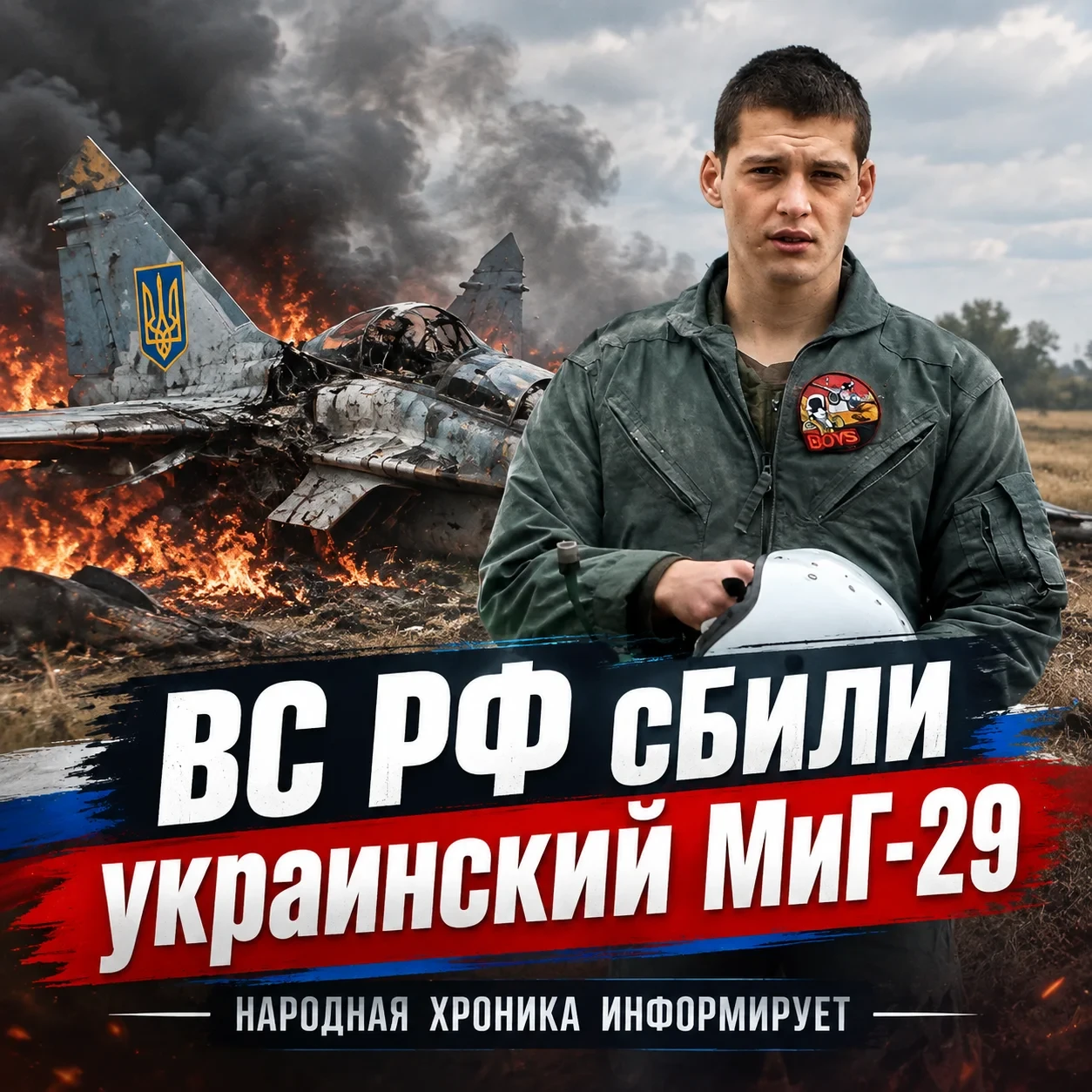 ВС РФ сбили украинский МиГ-29