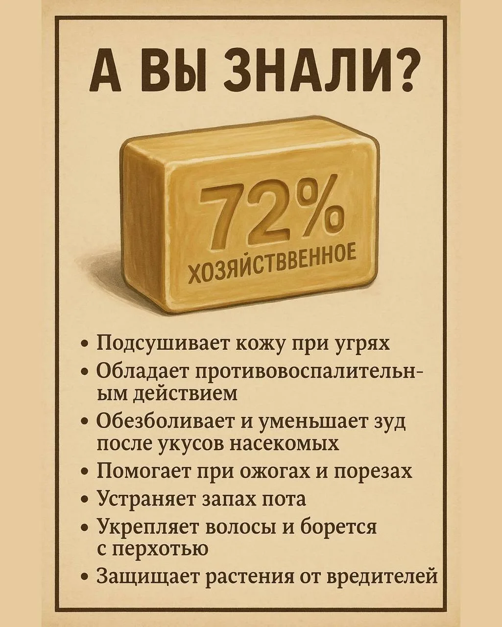 Хозяйственное мыло — настоящая легенда