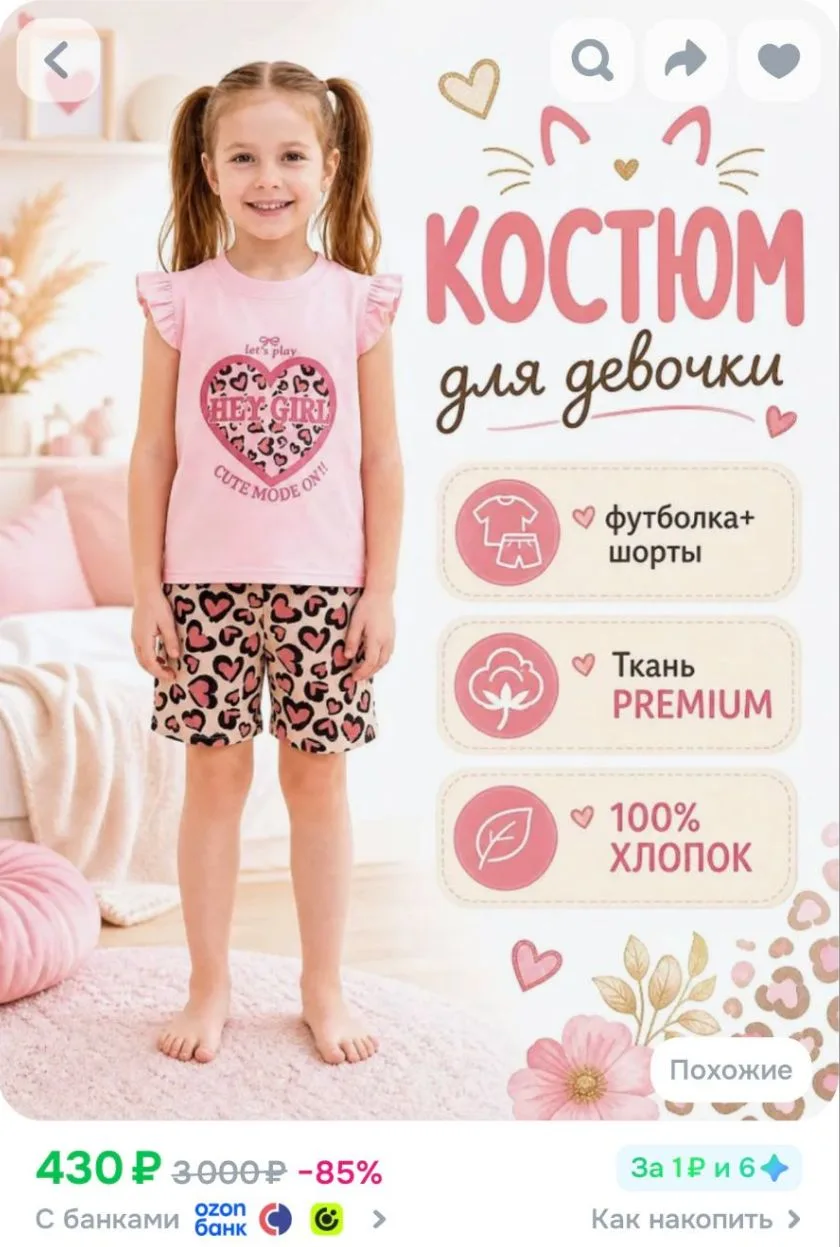 Костюм для девочки.