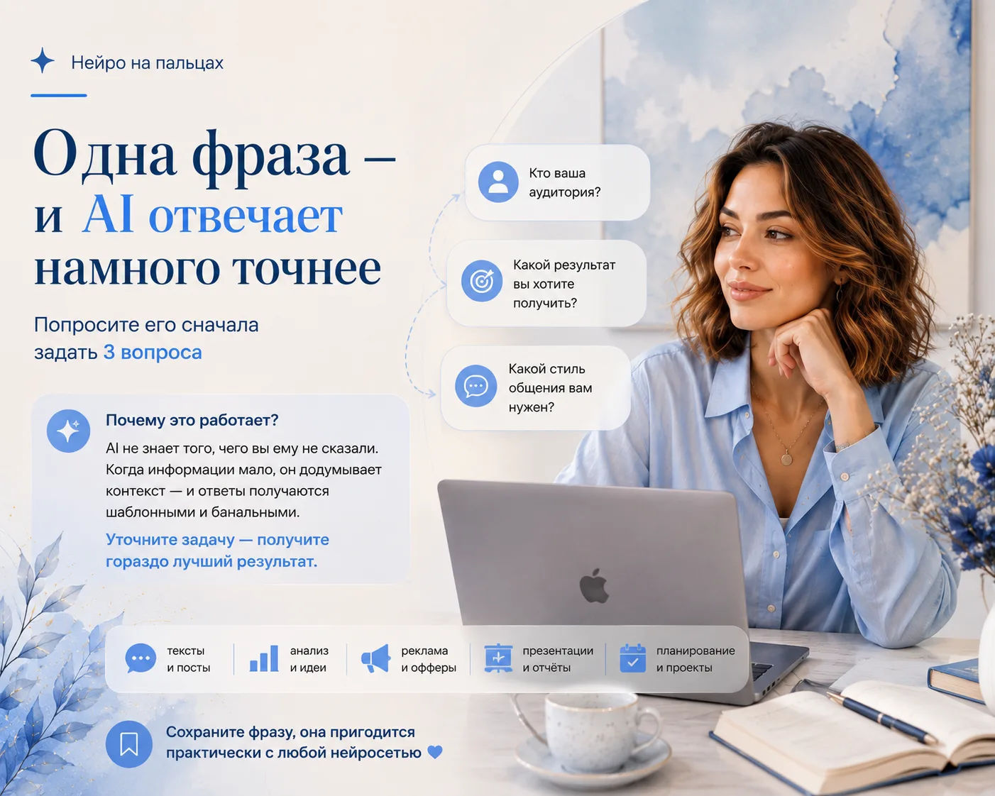 🧠 Одна фраза — и AI отвечает точнее