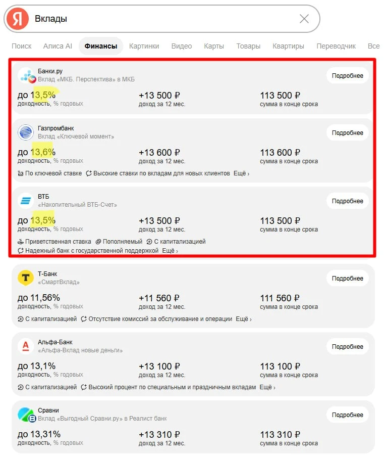🏦 Почему вклады интереснее инструментов фондового рынка?
