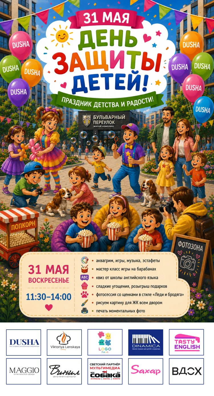 🎈 Праздник Детства и Радости для ваших детей! 🎨🐾