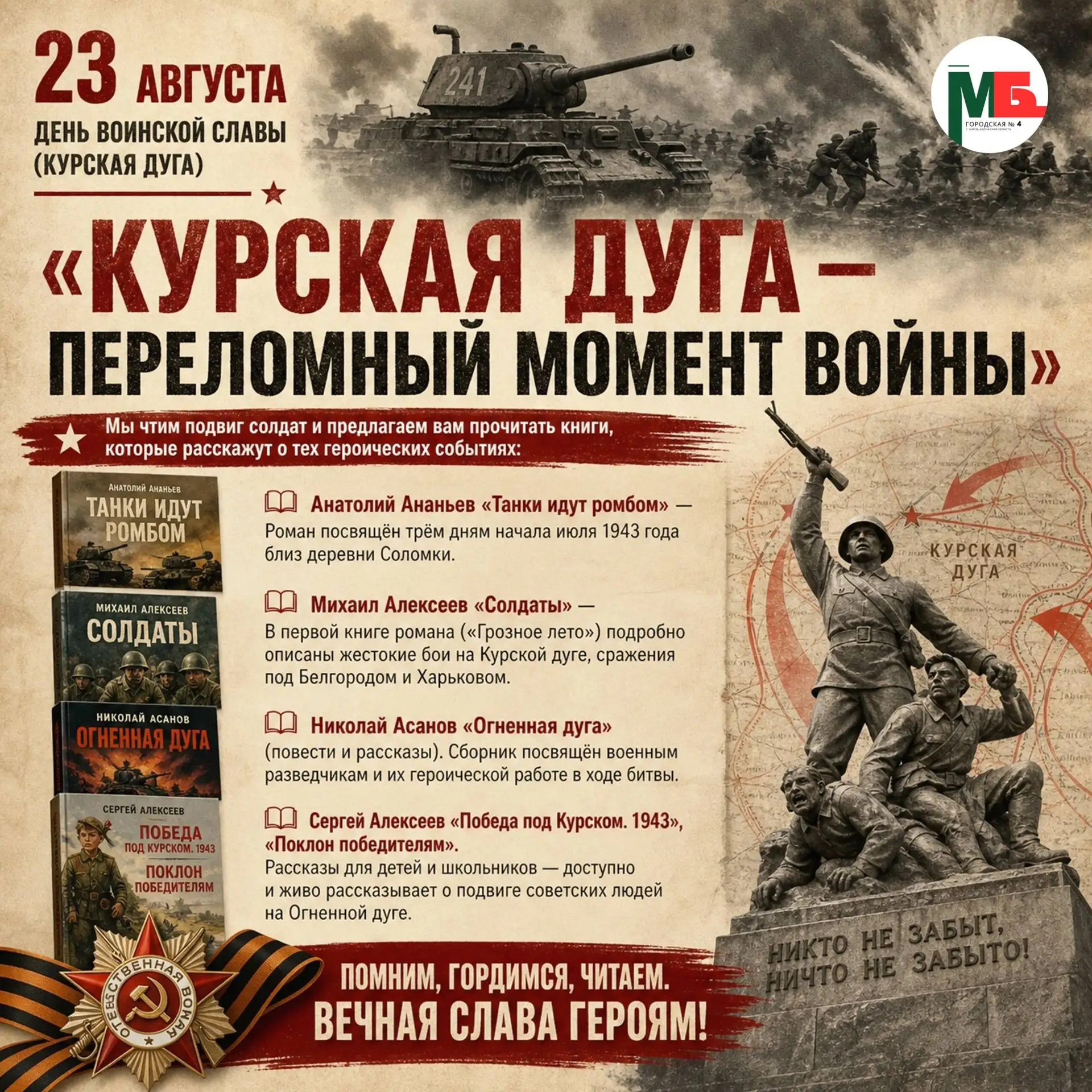 23 августа – День воинской славы. День разгрома советскими войсками немецко-фашистских ...