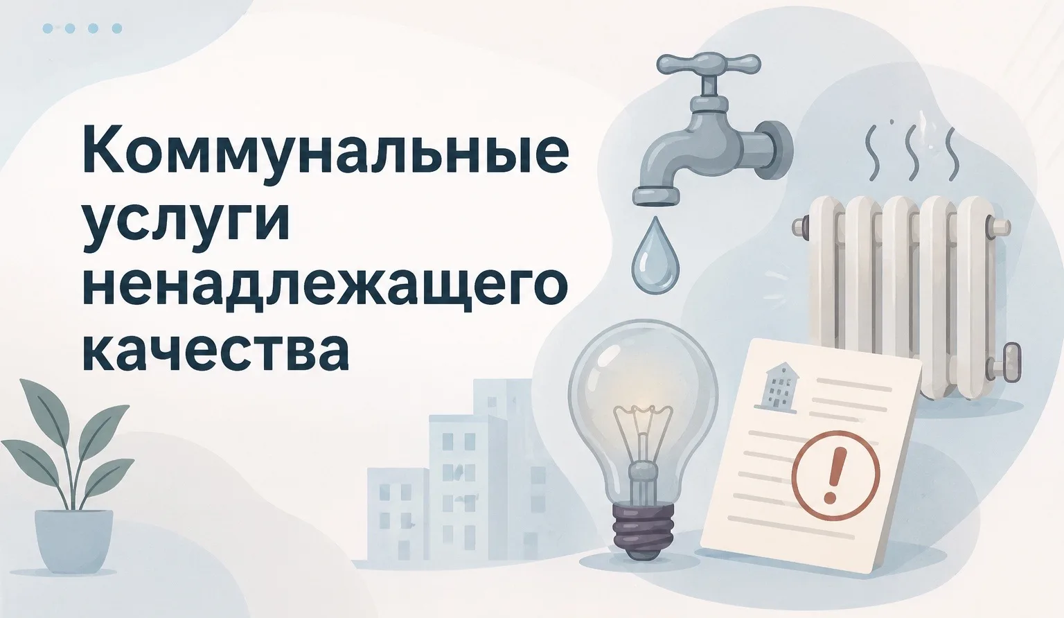 ❓Что делать, если вам предоставляют некачественные коммунальные услуги?

Отвечаем на примере реально
