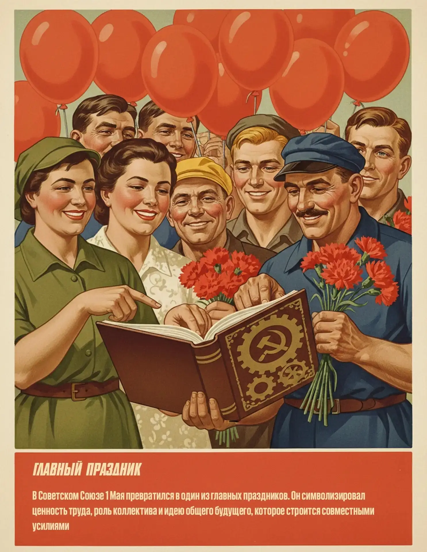 🎈 А что мы на самом деле знаем о Первомае?  Не только «Мир. Труд. Май», но и красные флаги, агитплак