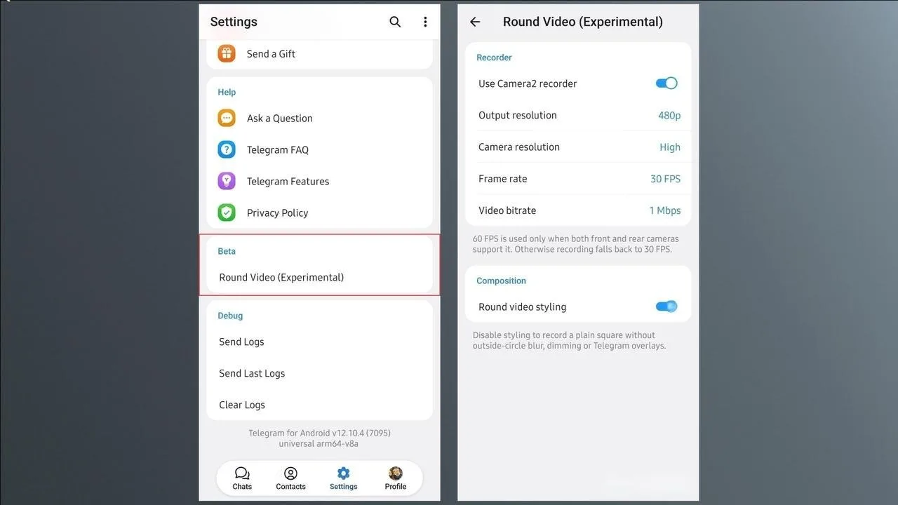✈️Квадратные кружки в Telegram