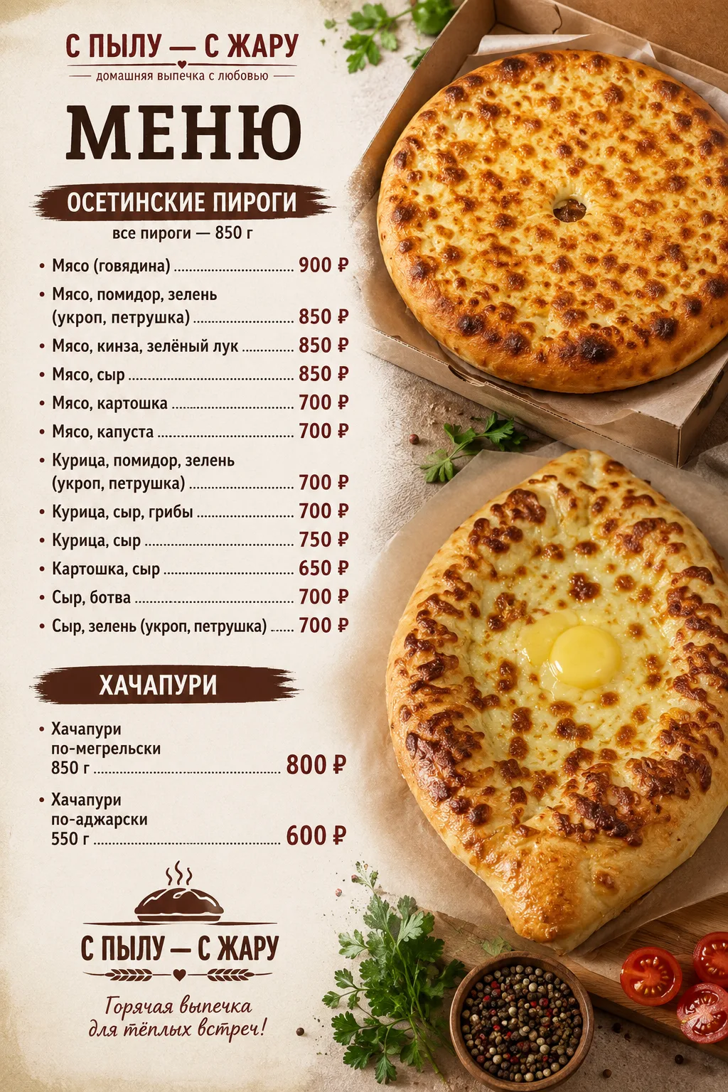 🏠 «С Пылу — С Жару | Вкус дома»