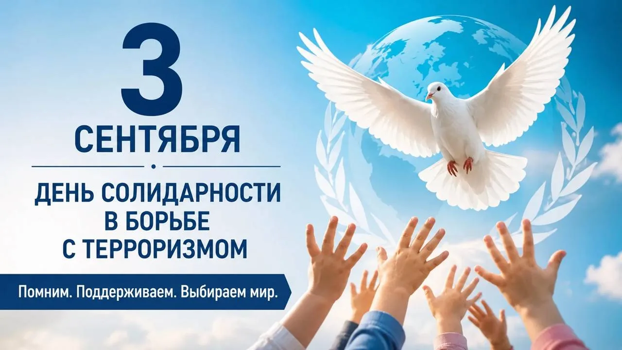 Сегодня наш классный час был посвящён теме "3 сентября. День солидарности в борьбе с те...