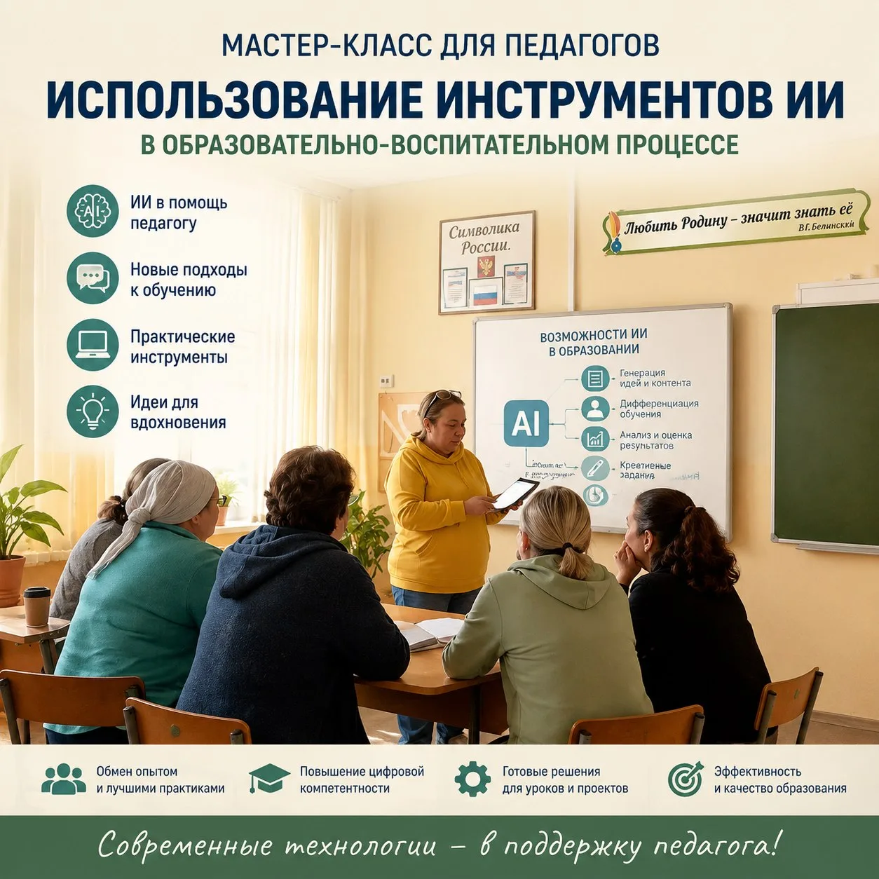 👍Летом — тоже в деле: педагоги школы осваивают новые инструменты

✅Кажется, что когда в школе нет д