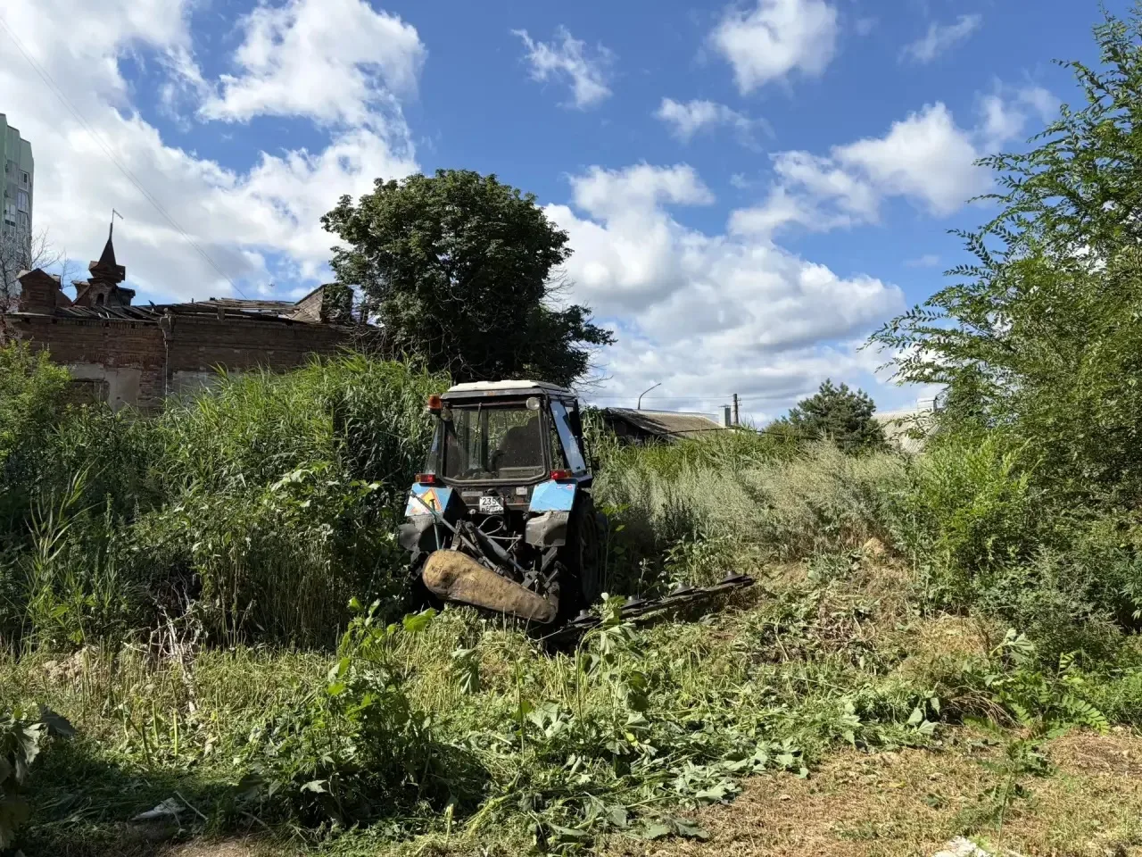 ☘️🚜Покос камыша и сорной растительности 

Сотрудники МКУ «Городское хозяйство» ежедневно проводят р