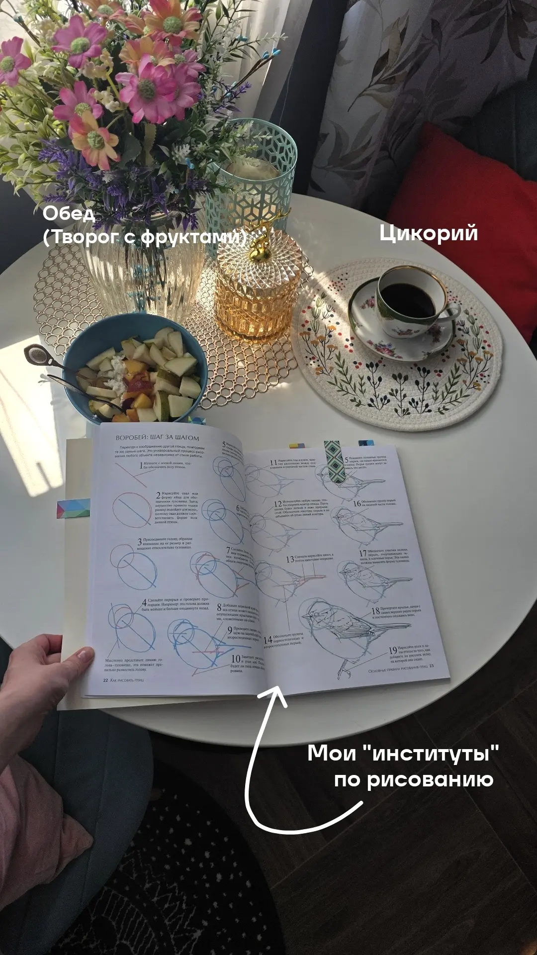 Настроение: полистать книги по рисованию.