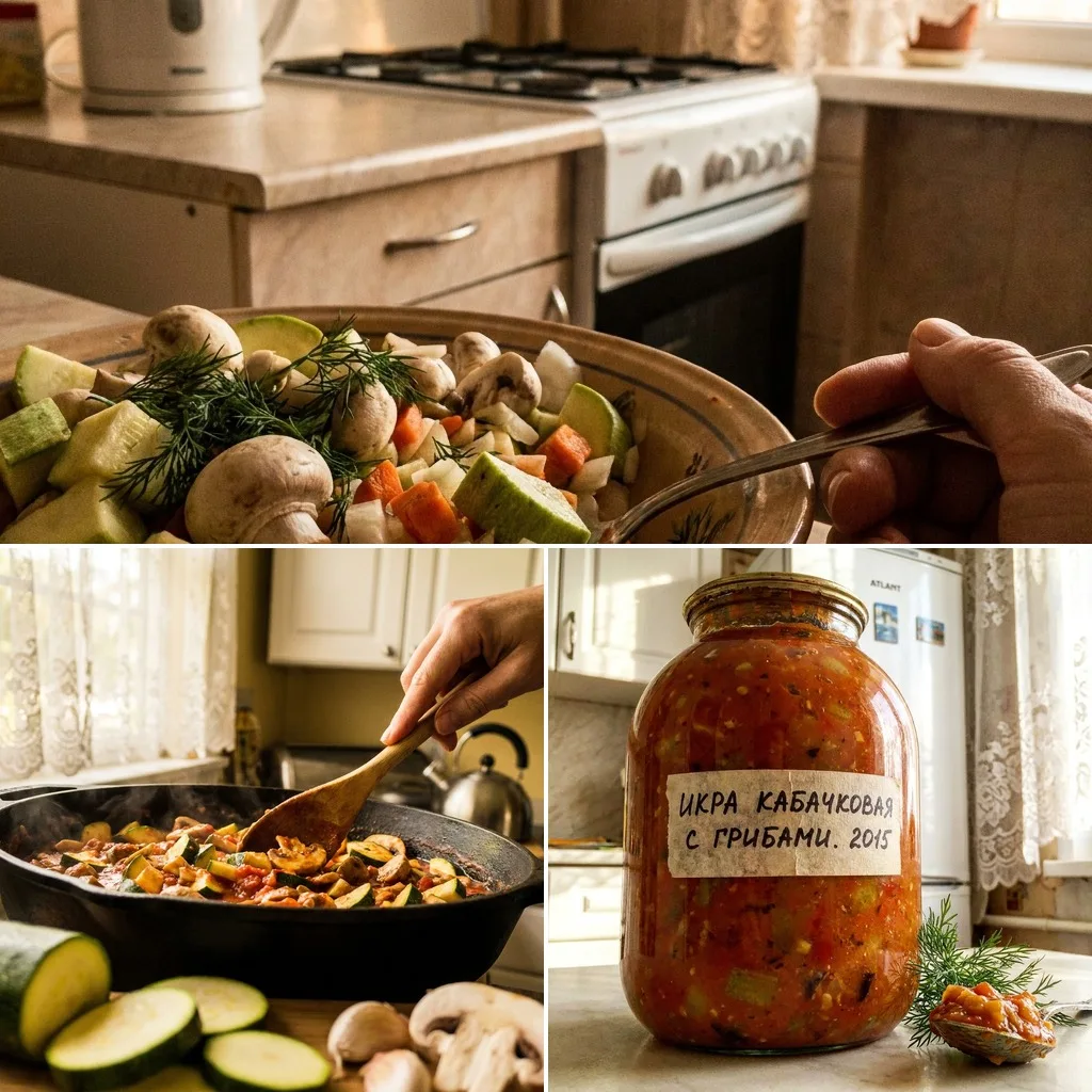 🍄 ИКРА КАБАЧКОВАЯ С ГРИБАМИ