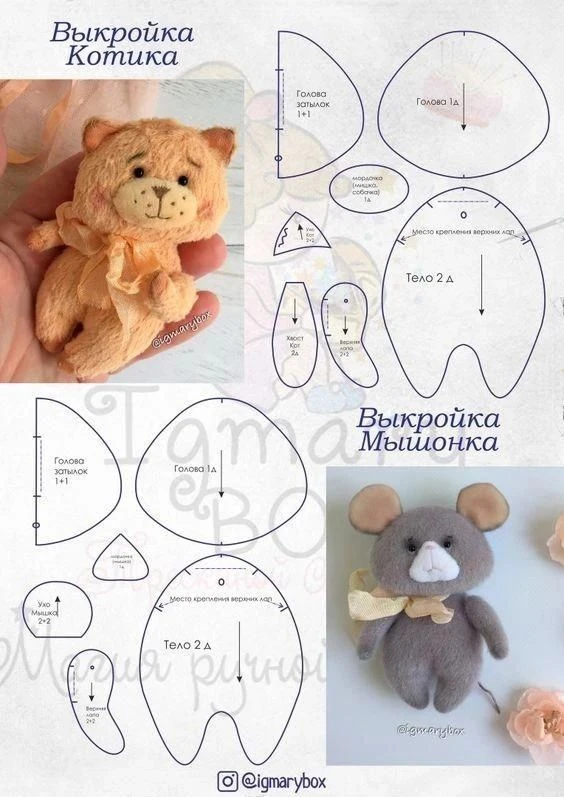 Канал с бесплатными выкройками игрушек