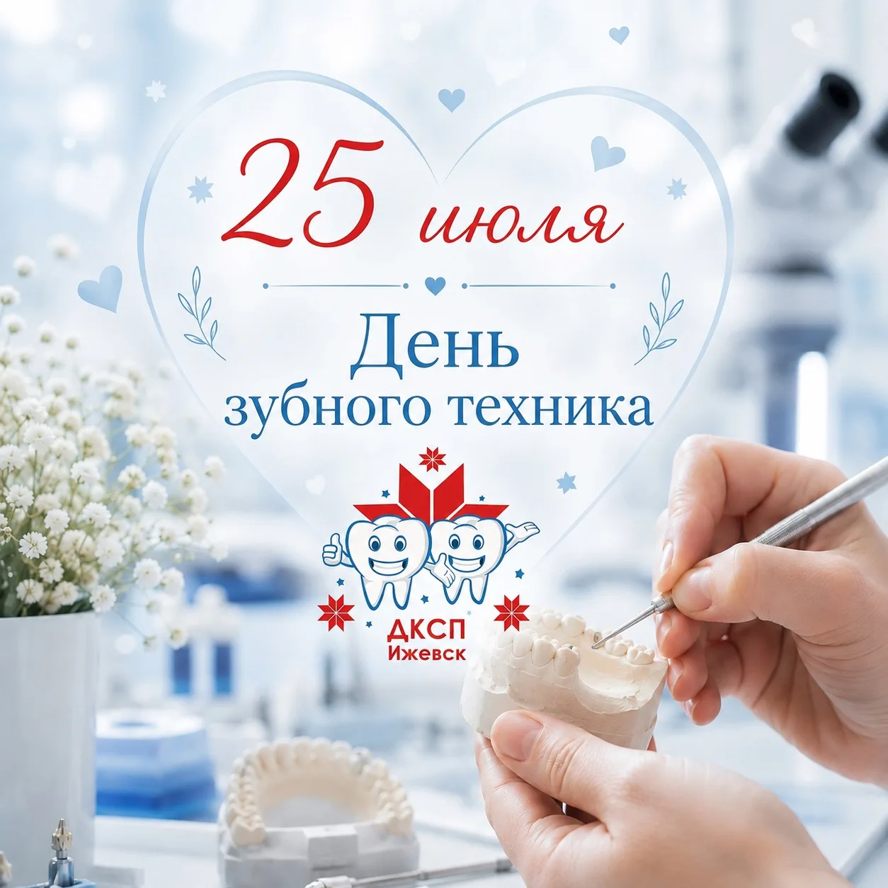 🦷 Сегодня, 25 июля, мы поздравляем с профессиональным праздником тех, чьи руки создают не просто зу