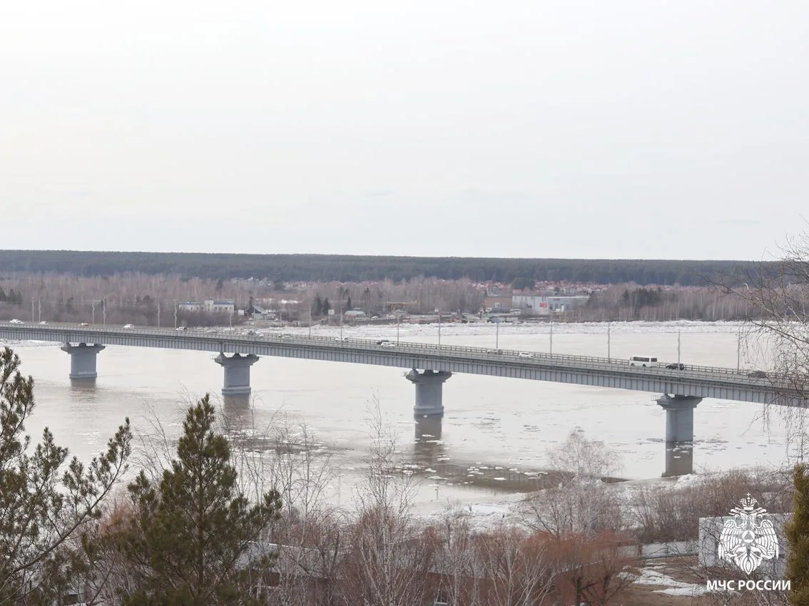 ❗️Паводковая обстановка на 15 апреля    Уровень воды в Томи в районе Лагерного сада составляет 653 с