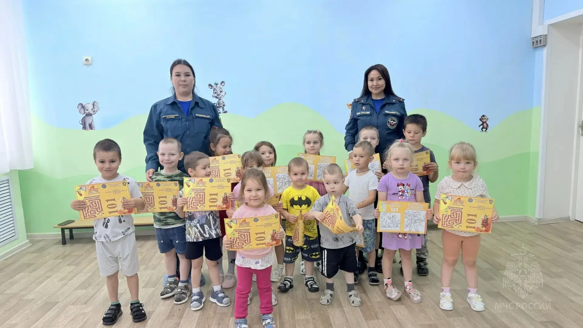 В Сорском детском саду «Дюймовочка» прошел урок пожарной безопасности