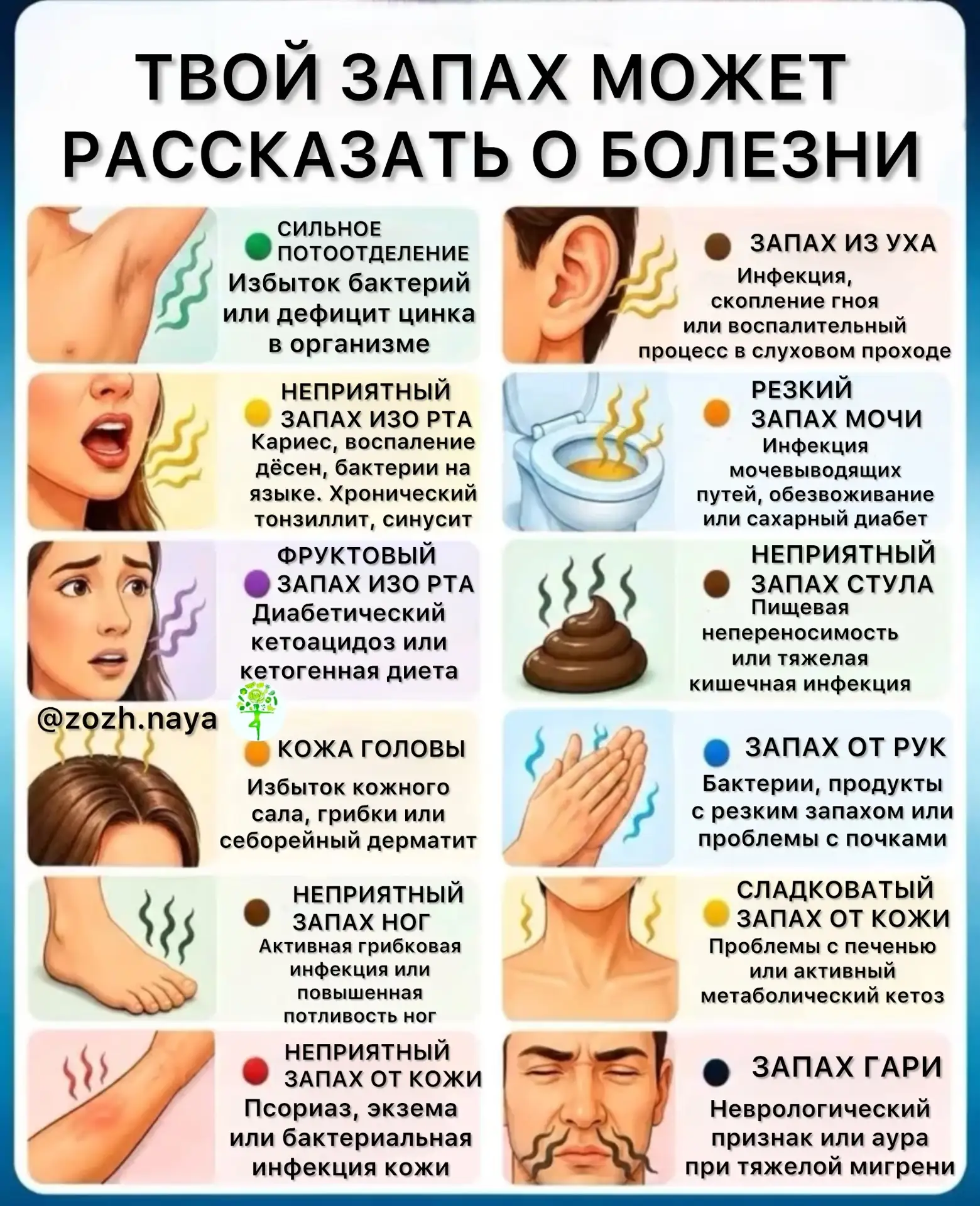 ТВОЙ ЗАПАХ МОЖЕТ РАССКАЗАТЬ О БОЛЕЗНИ