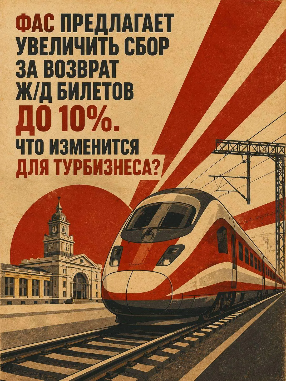 ФАС предлагает увеличить сбор за возврат ж/д билетов до 10%. Что изменится для турбизнеса?