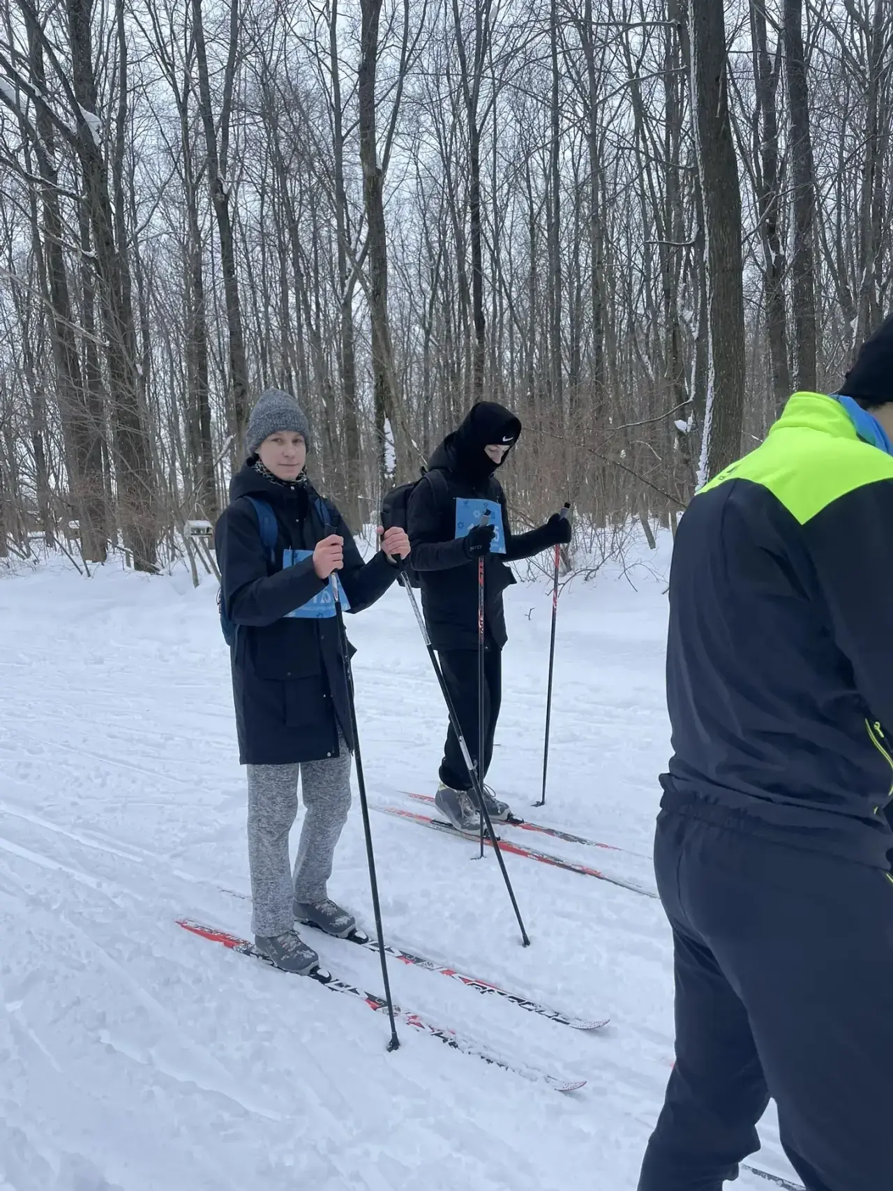 ЛЫЖНЯ РОССИИ 2026⛷️  Сегодня наши ученики 7,8,9 и 10 классов приняли участие в Лыжне России!   Снача