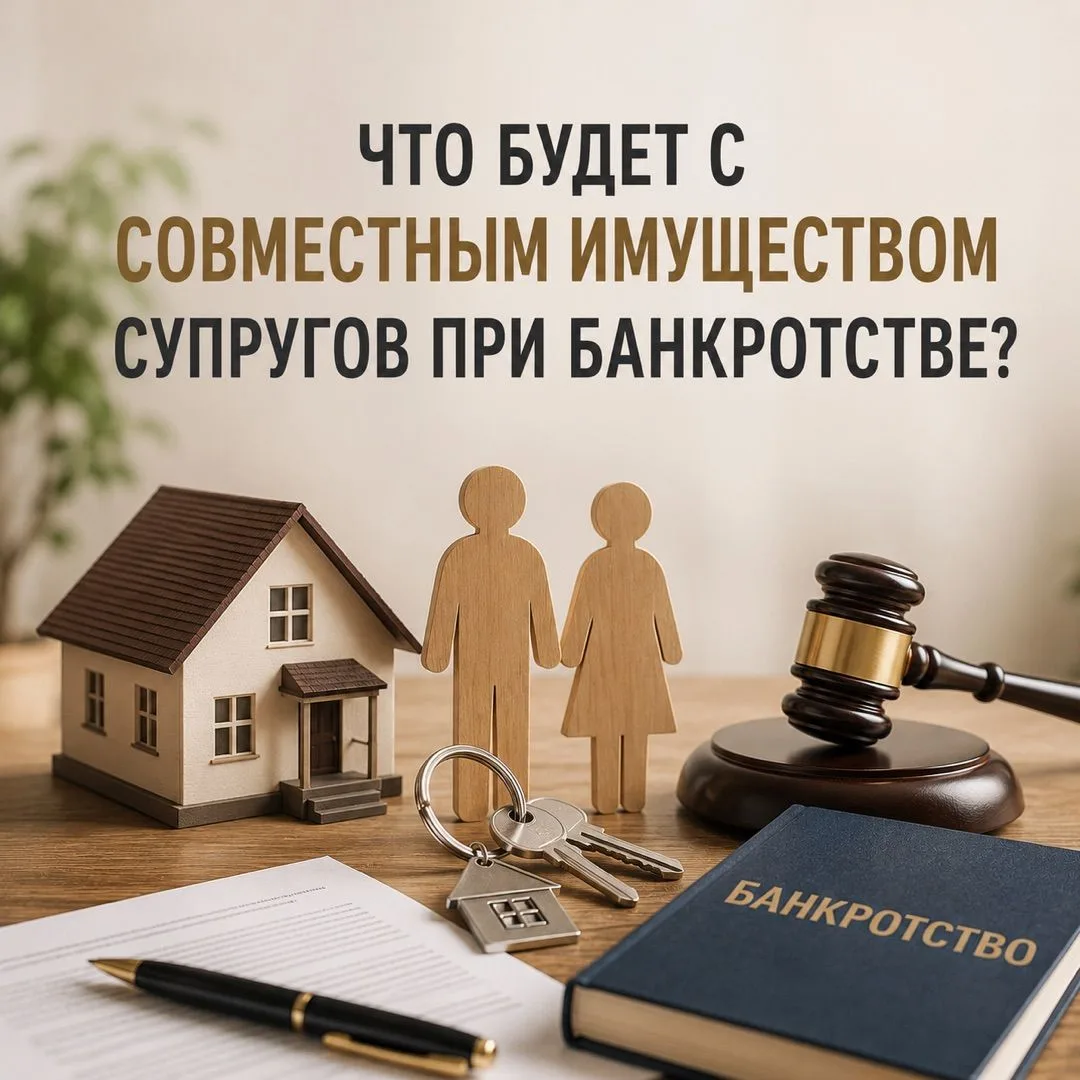 ЧТО БУДЕТ С СОВМЕСТНЫМ ИМУЩЕСТВОМ СУПРУГОВ ПРИ БАНКРОТСТВЕ? 🏠