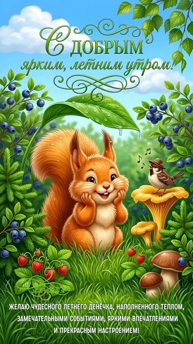 🌞🎉 Желаем бодрого утра и замечательного дня!