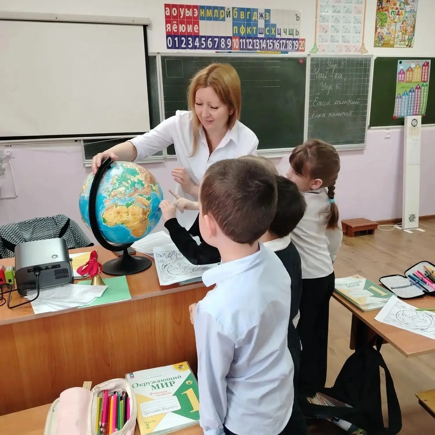 🌍Сегодня, 22 апреля, в рамках Всемирного дня Земли, для учащихся 1 класса прошло увлек...