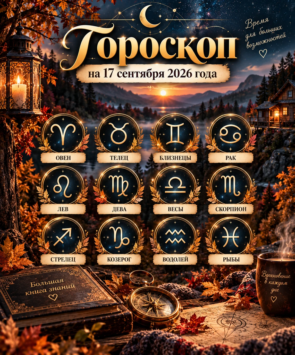 🔮 ГОРОСКОП НА 17 СЕНТЯБРЯ 2026 ГОДА