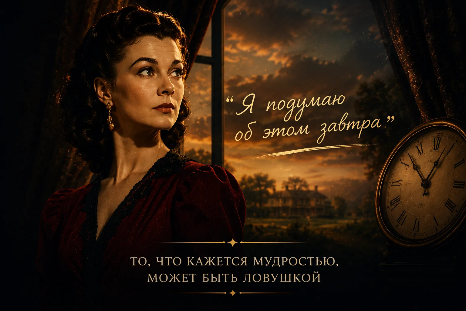 «Я подумаю об этом завтра»…

Помните эту фразу? Конечно помните.
Её произнесла одна из самых известн