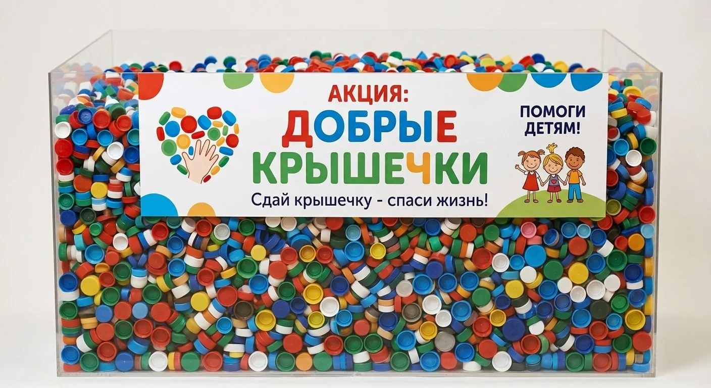 📢 Объявляется сбор в рамках акции «Добрые крышечки»! ♻️