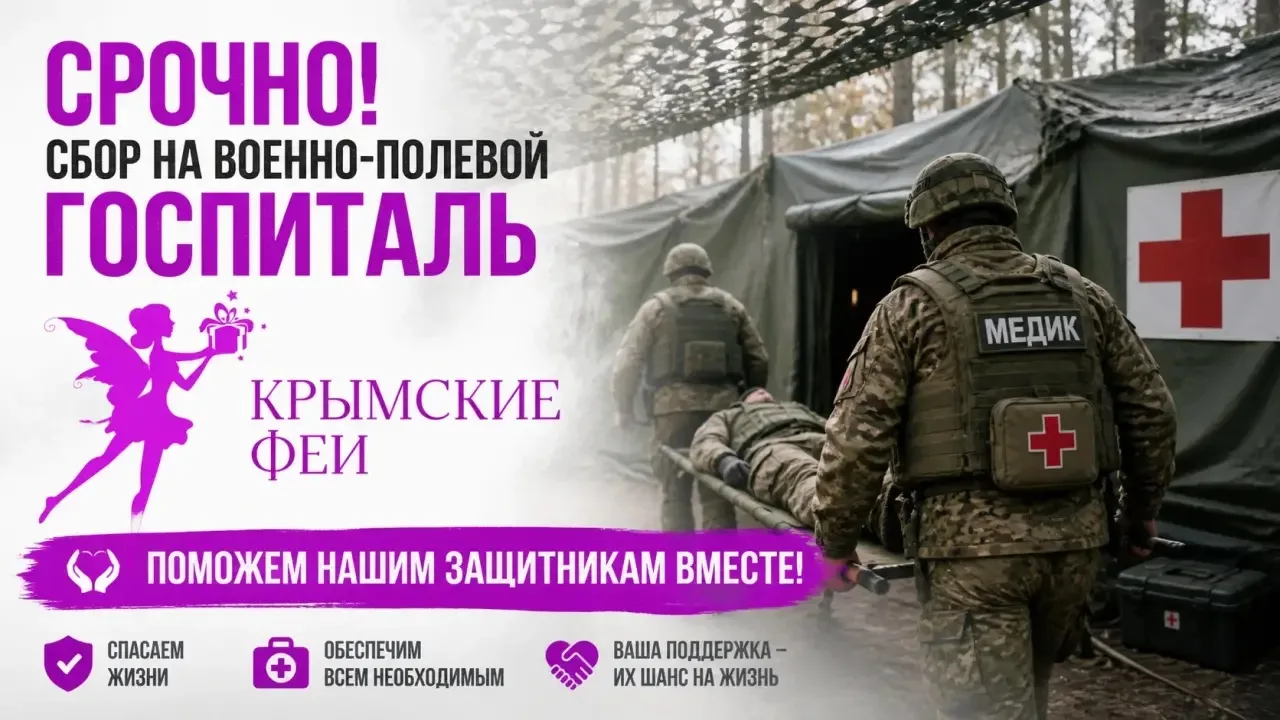 ‼️Сбор на военно-полевой госпиталь. ‼️