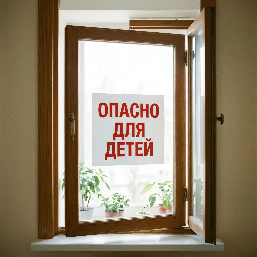 Открытые окна — опасность для ребёнка!
