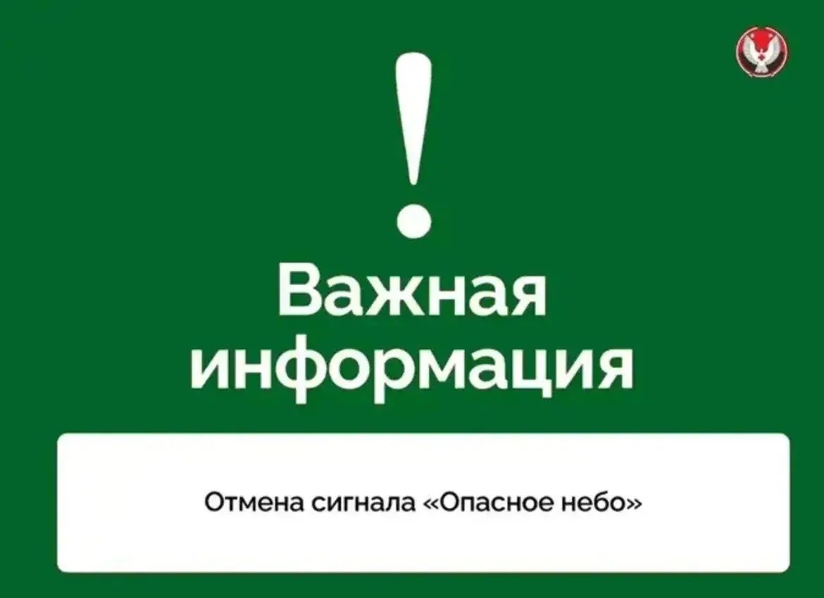 Отмена сигнала «Опасное небо» на всей территории Удмуртской Республики.