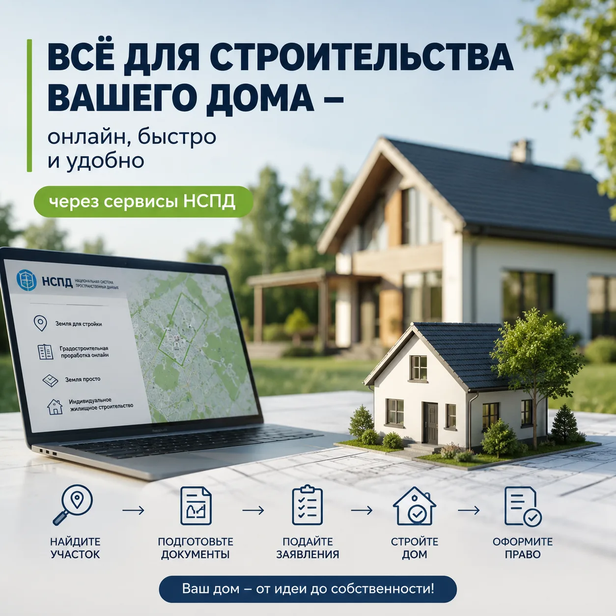 Сервисы ФГИС ЕЦП НСПД помогают самостоятельно найти землю для строительства, проверить ...