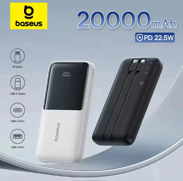 🪫Внешний аккумулятор  Baseus Power Bank 20000 мА