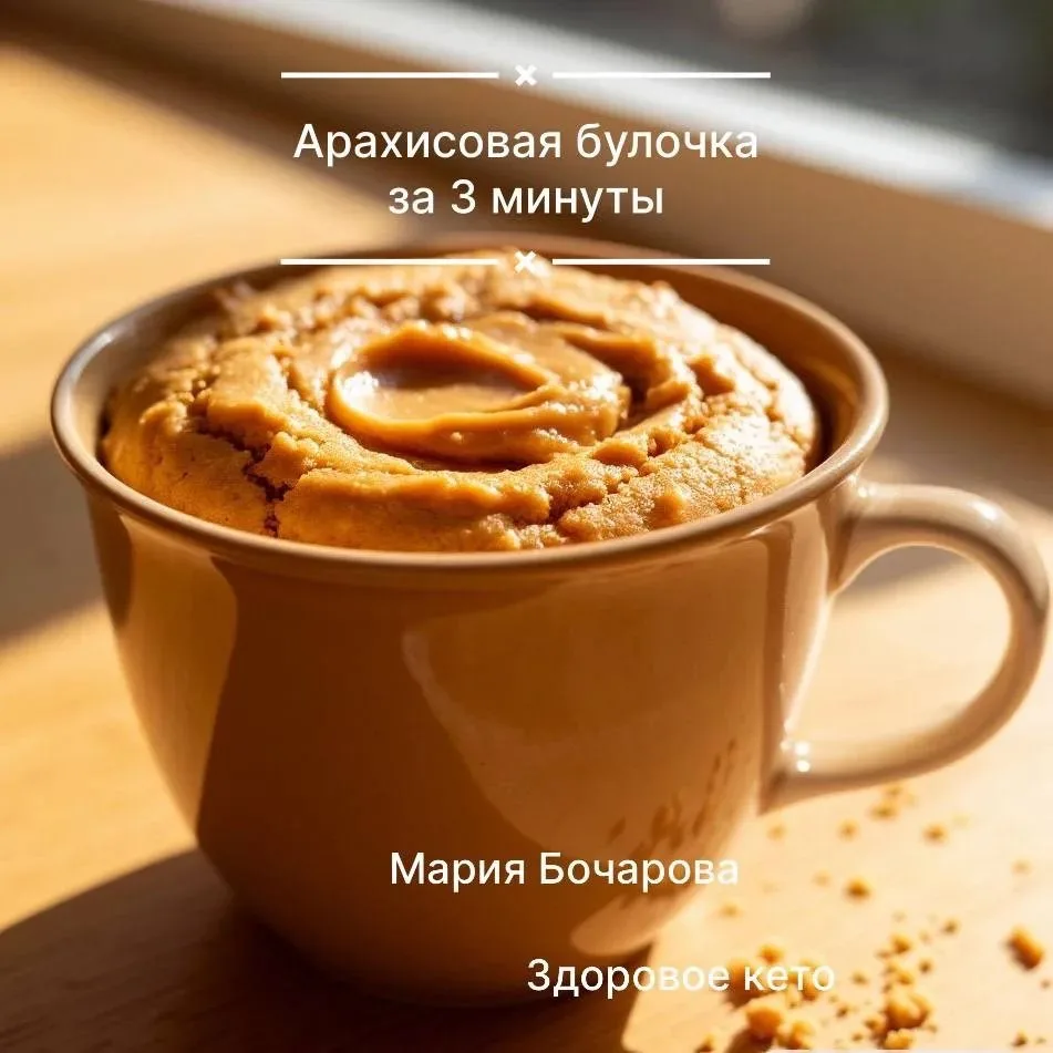 🔥АРАХИСОВАЯ БУЛОЧКА за 5 минут!